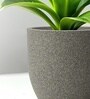 Victoria Grey German Polymer Round Planter Pcup 12 Inch