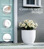 White German Polymer Round Planter Pcup 12 Inch
