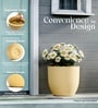 Beige German Polymer Round Planter Pcup 15 Inch