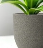 Victoria Grey German Polymer Round Planter Pcup 15 Inch