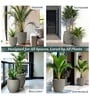 Victoria Grey German Polymer Round Planter Pcup 20 Inch