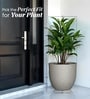 Victoria Grey German Polymer Round Planter Pcup 20 Inch