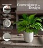 Victoria Grey German Polymer Round Planter Pcup 6 Inch