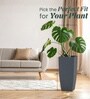 Grey German Polymer Tall Square Planter Tk 24 Inch