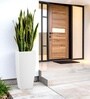 White German Polymer Tall Square Planter Tk 24 Inch