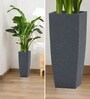 Grey German Polymer Tall Square Planter Tk 30 Inch