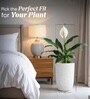Marble White German Polymer Tall Round Planter Tpc 14 Inch