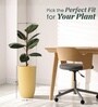 Beige German Polymer Tall Round Planter Tpc 18 Inch