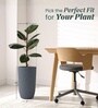 Grey German Polymer Tall Round Planter Tpc 18 Inch