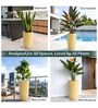 Beige German Polymer Tall Round Planter Tpc 30 Inch
