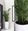 White German Polymer Tall Round Planter Tpc 30 Inch