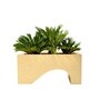 Beige German Polymer Rectangular Planter Uctr 24 Inch