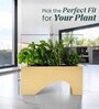 Beige German Polymer Rectangular Planter Uctr 24 Inch