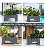 Grey German Polymer Rectangular Planter Uctr 24 Inch
