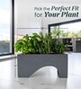Grey German Polymer Rectangular Planter Uctr 24 Inch