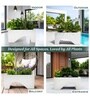 Marble White German Polymer Rectangular Planter Uctr 24 Inch