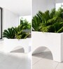 White German Polymer Rectangular Planter Uctr 24 Inch