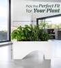 White German Polymer Rectangular Planter Uctr 24 Inch