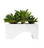 White German Polymer Rectangular Planter Uctr 24 Inch