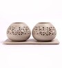 Brown Ceramic Table Tea Light Holder