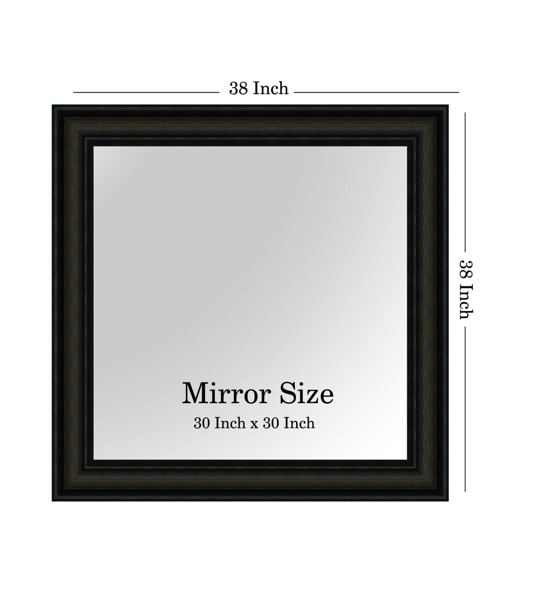 Buy Framed Square Decorative Wall Mirror By Elegant Arts And Frames
