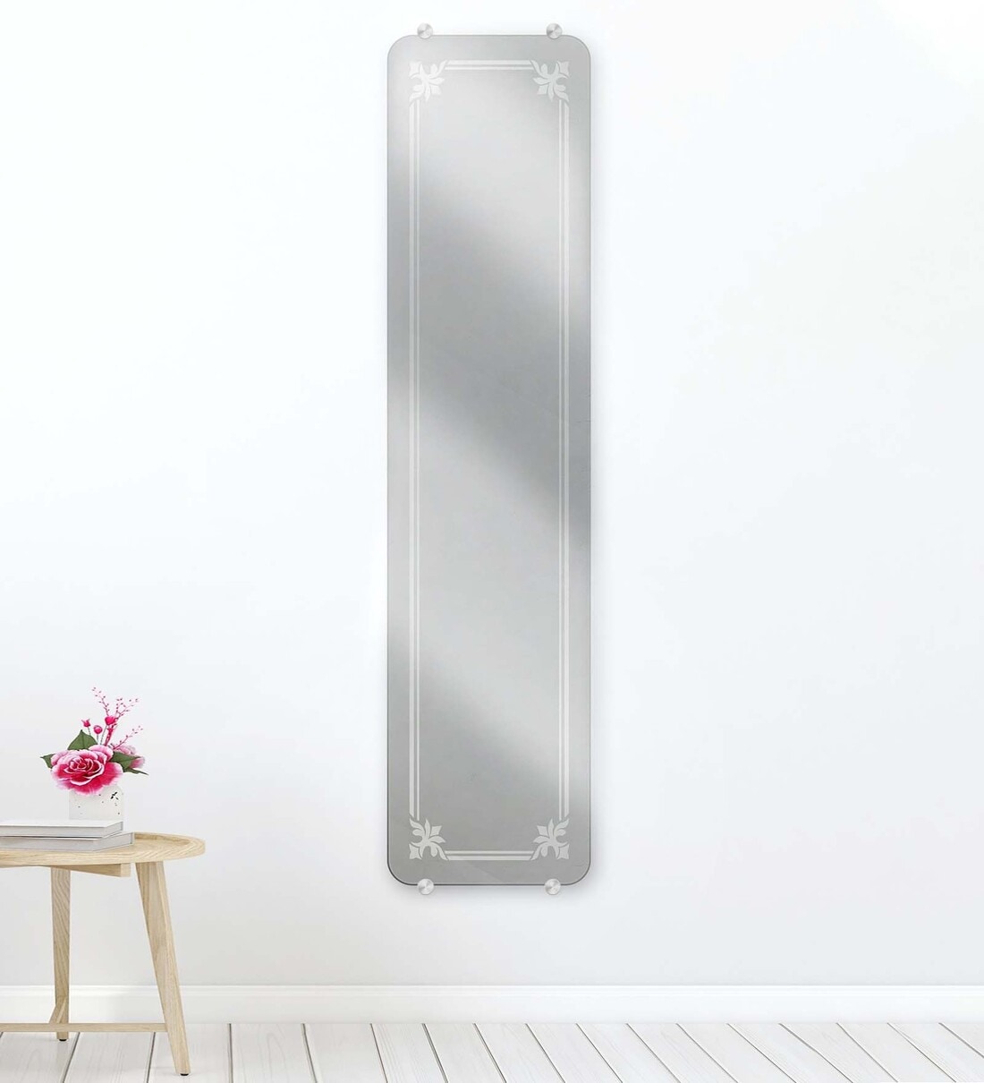 Buy Silver Glass Dramatic Full Length Mirror at 12 OFF by K K Glass