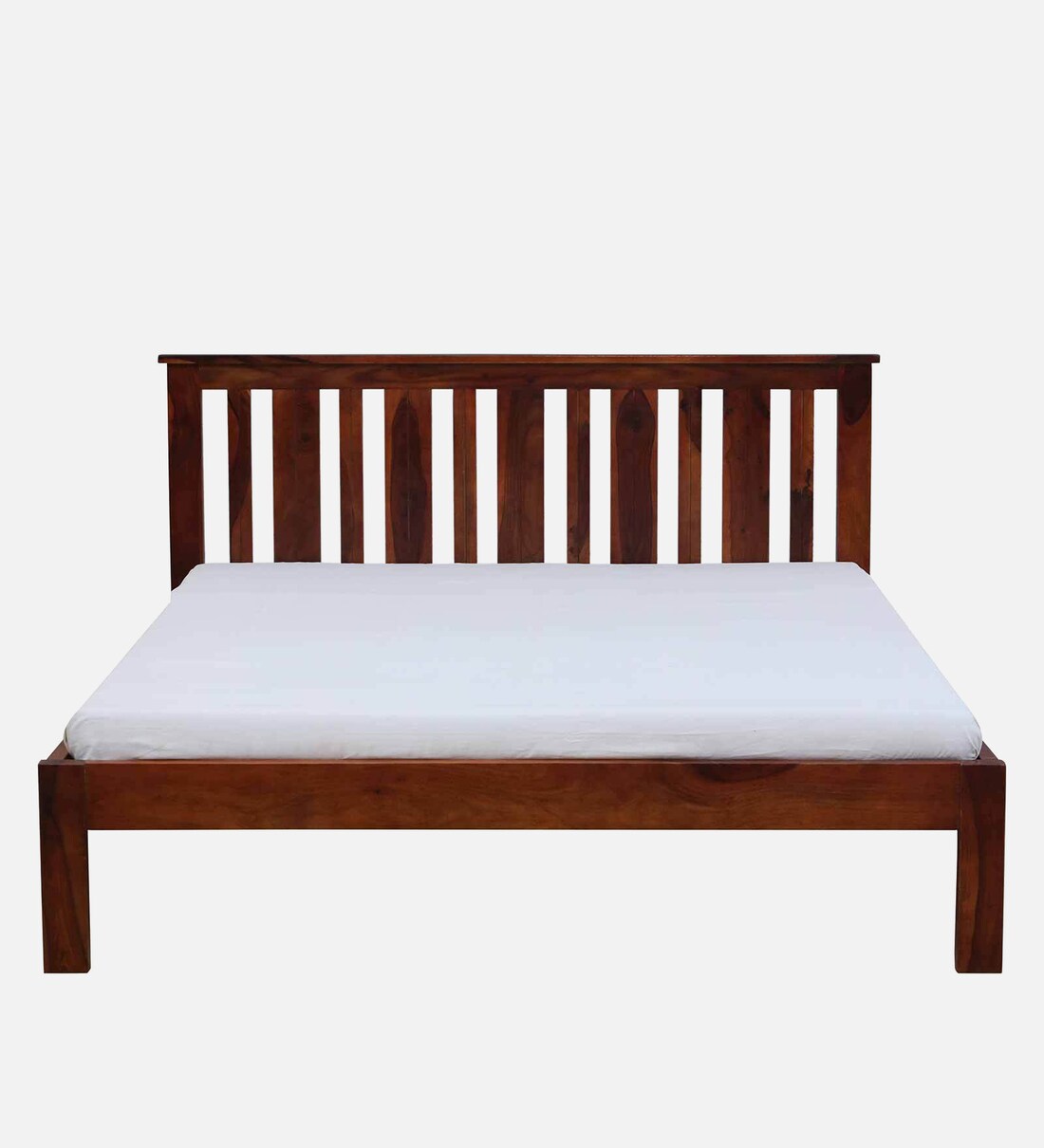 Buy Freya Sheesham Wood King Size Bed In Honey Oak Finish By Woodsworth
