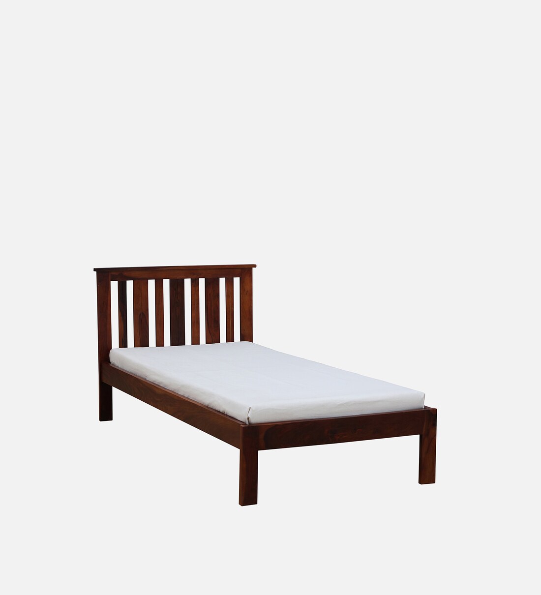 Buy Freya Sheesham Wood Single Bed In Honey Oak Finish Online Mission