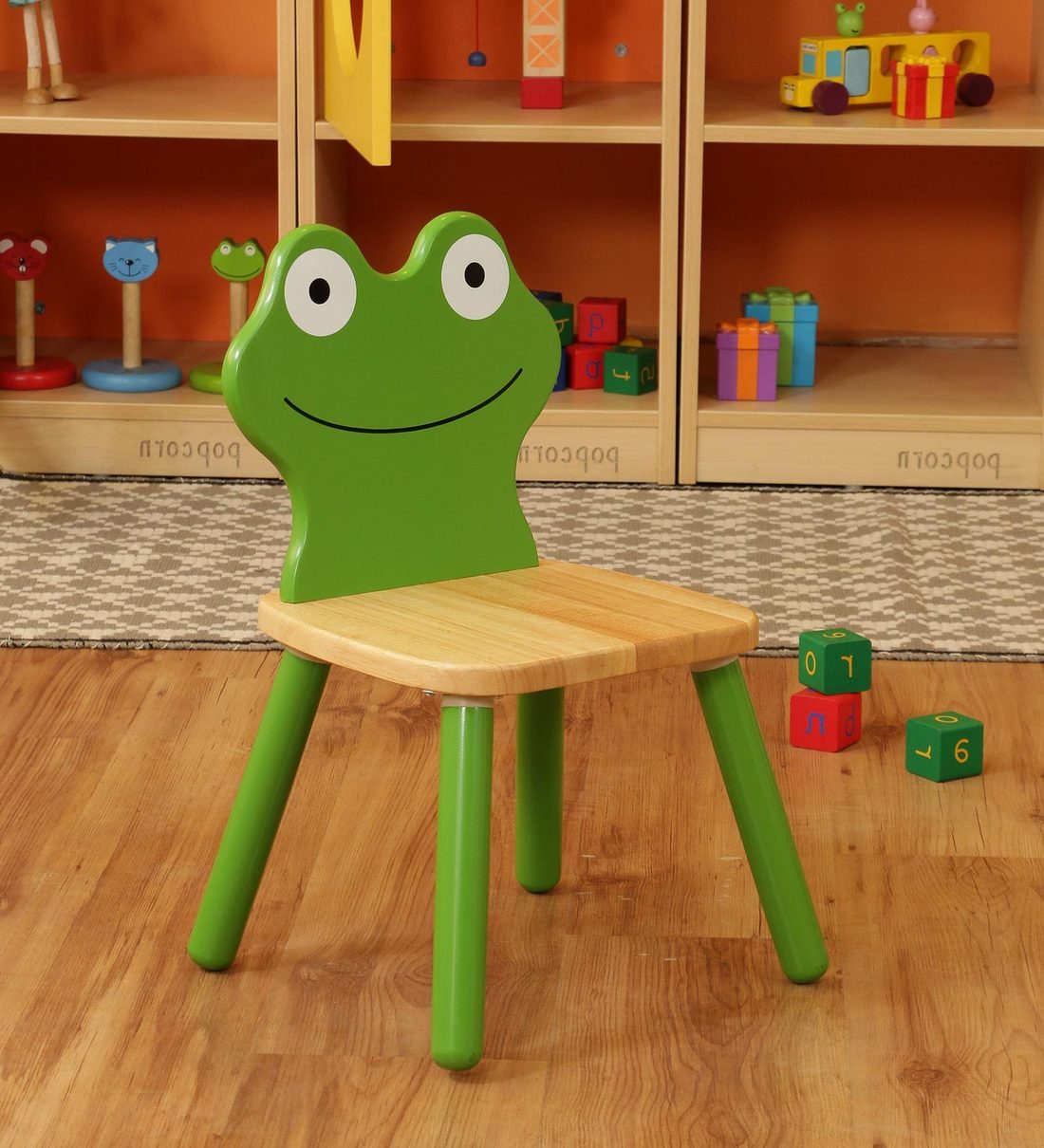 Buy Frog Chair in Green Colour by Popcorn Online Infant Chairs Kids Seating Furniture
