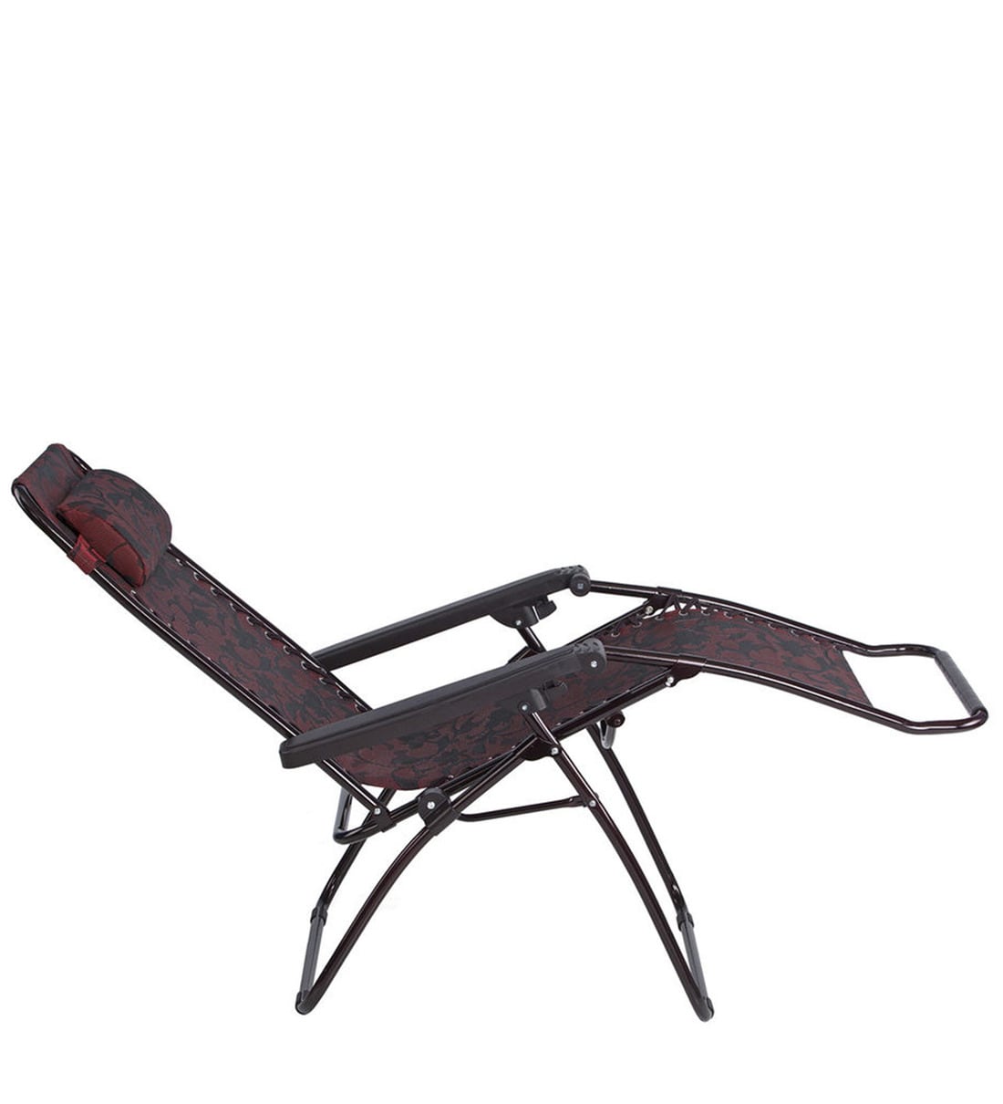 Buy Frolic Metal Patio Chair in Purple Red Finish at 15% OFF by