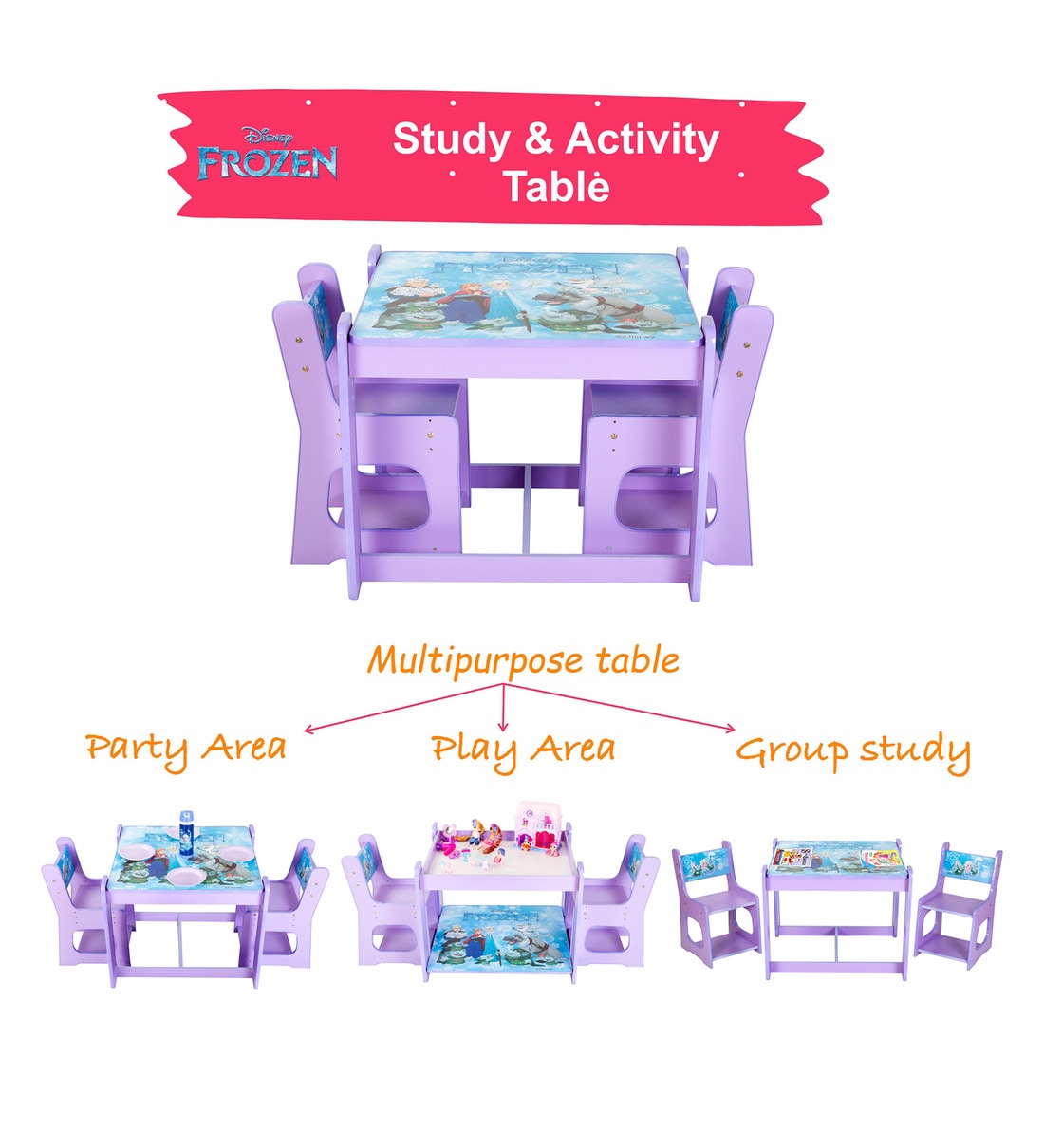 Disney frozen activity table hot sale set