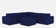 Freedom Fabric 6 Seater LHS Sectional Sofa In Dark Blue Colour