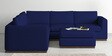 Freedom Fabric 6 Seater LHS Sectional Sofa In Dark Blue Colour