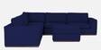 Freedom Fabric 6 Seater LHS Sectional Sofa In Dark Blue Colour