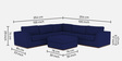 Freedom Fabric 6 Seater LHS Sectional Sofa In Dark Blue Colour