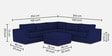 Freedom Fabric 6 Seater RHS Sectional Sofa In Dark Blue Colour