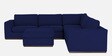 Freedom Fabric 6 Seater RHS Sectional Sofa In Dark Blue Colour
