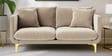 Frejol Velvet 2 Seater Sofa In Cream Colour
