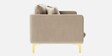Frejol Velvet 2 Seater Sofa In Cream Colour