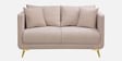 Frejol Velvet 2 Seater Sofa In Cream Colour