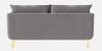Frejol Velvet 2 Seater Sofa In Grey Colour