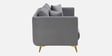 Frejol Velvet 2 Seater Sofa In Grey Colour
