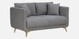 Frejol Velvet 2 Seater Sofa In Grey Colour
