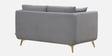 Frejol Velvet 2 Seater Sofa In Grey Colour