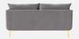Frejol Velvet 2 Seater Sofa In Grey Colour