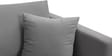 Frejol Velvet 2 Seater Sofa In Grey Colour