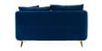 Frejol Velvet 2 Seater Sofa In Navy Blue Colour
