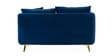 Frejol Velvet 2 Seater Sofa In Navy Blue Colour