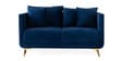 Frejol Velvet 2 Seater Sofa In Navy Blue Colour