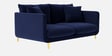Frejol Velvet 2 Seater Sofa In Navy Blue Colour
